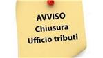 CHIUSURA UFFICIO TRIBUTI